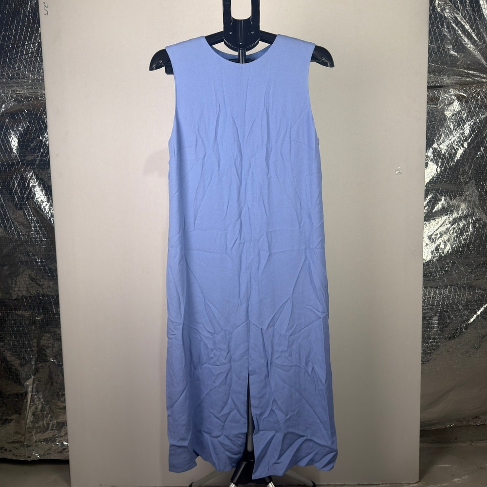 Lewit Womens Sleeveless Midi Sheath Dress Periwinkle Blue Size 10 Round Neck